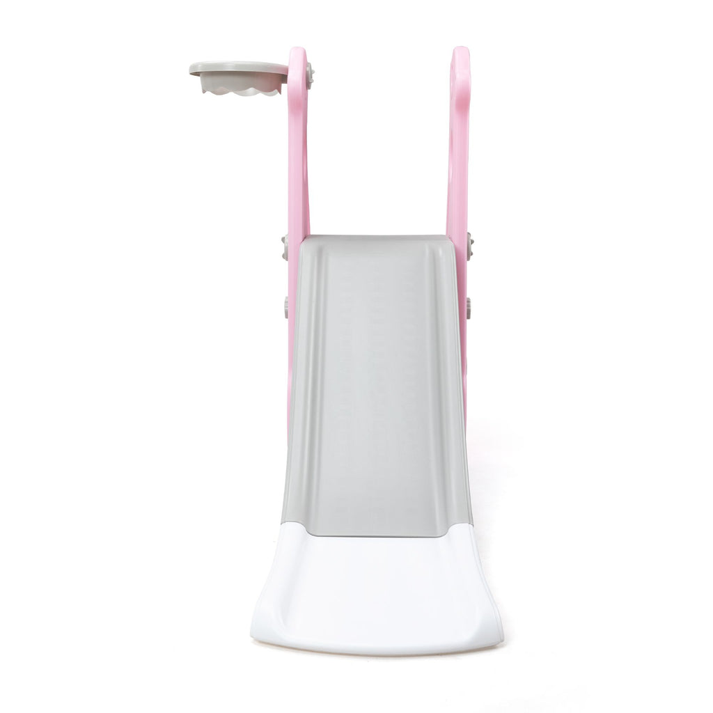 FX070 - Kids Slide Indoor Outdoor Climber Playground with Basketball Hoop