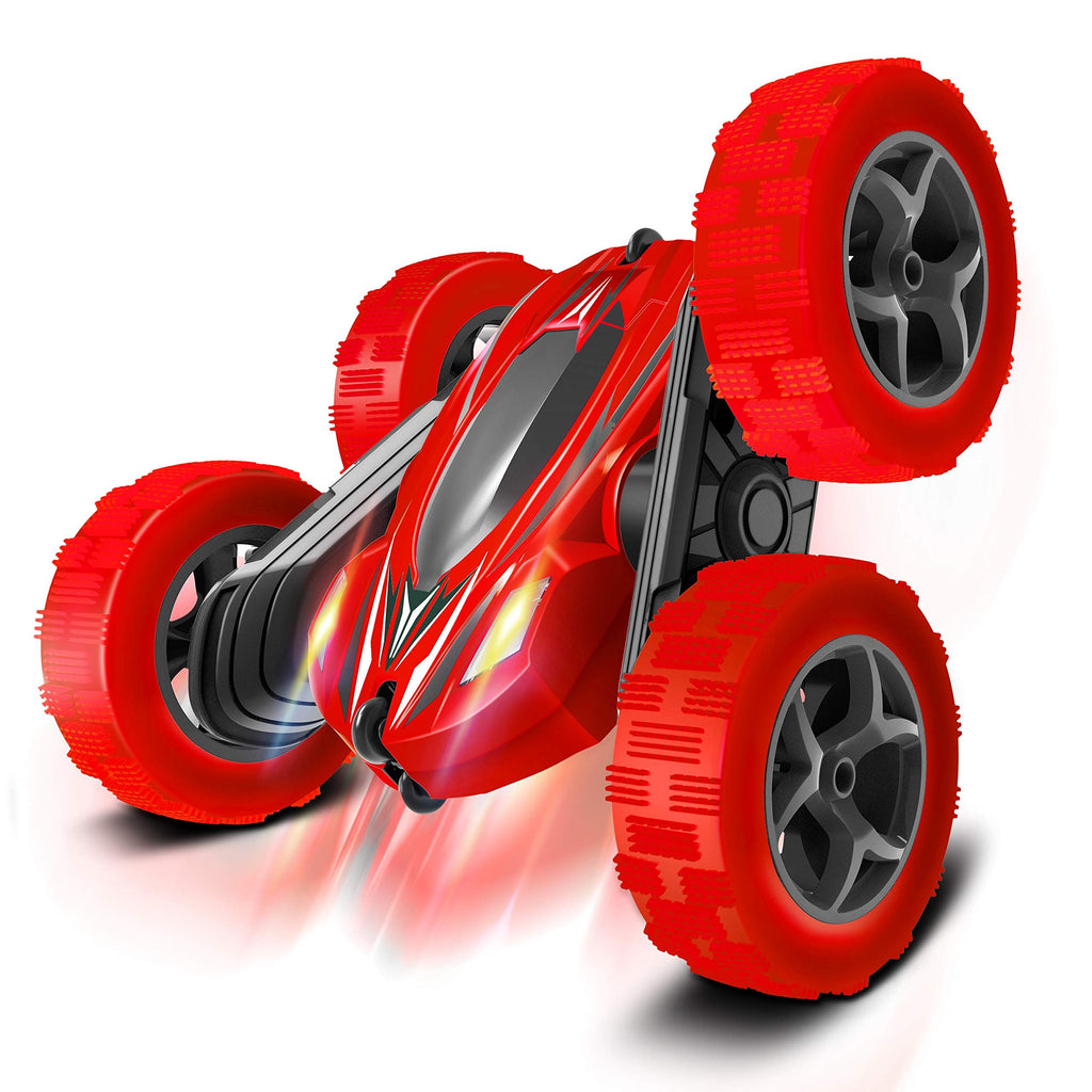 PlayVibe - Rc Stunt Cars: Double Sided 360Â°Flip Rotating 4WD Race Car Toy For Outdoor & Indoor Birthday Gift