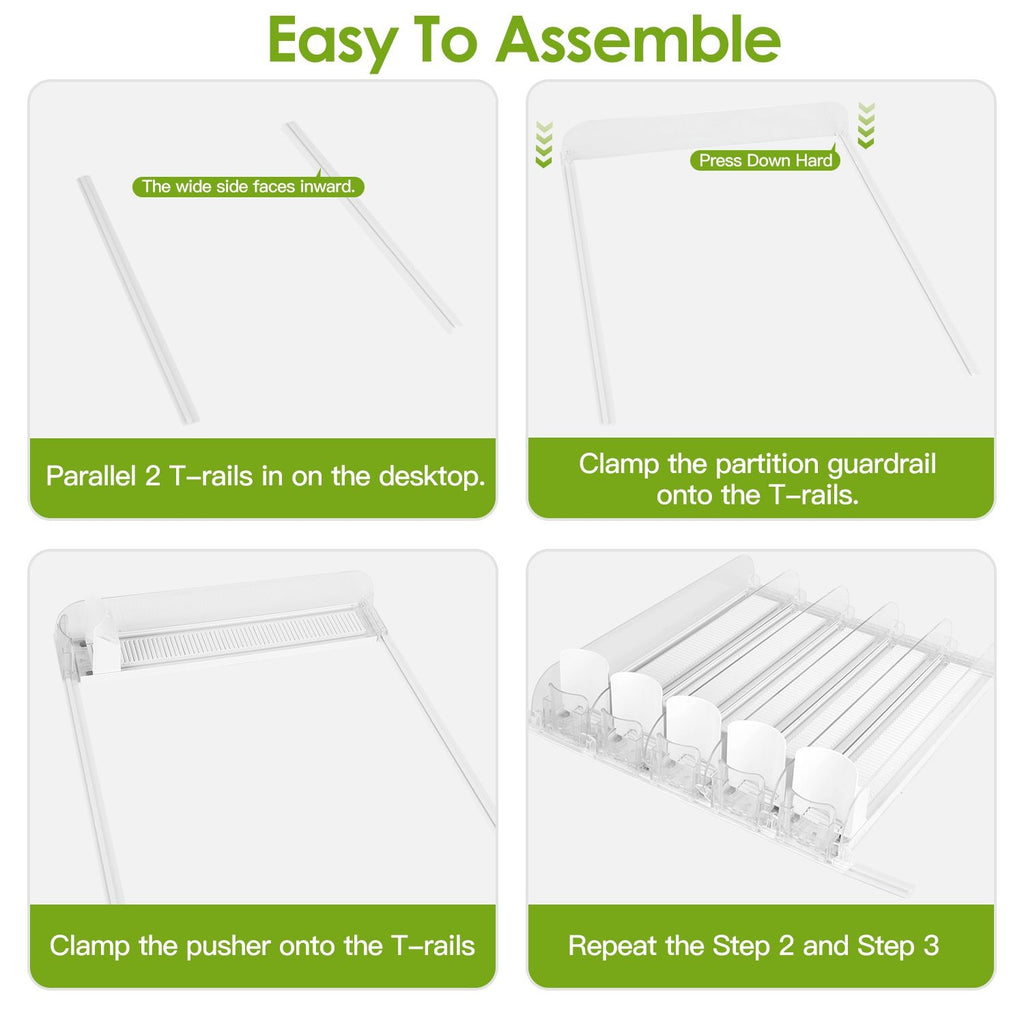Eggracks by Global Phoenix - Drink Organizer for Fridge Spring Loaded Beverage Dispenser Width Adjustable Drink Holder with Automatic Pusher Glide 5 Rows Hold up to 25 Cans Bottles
