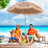 Summit Supplies - 7.2 Feet Patio Thatched Tiki Umbrella Hawaiian Hula Beach Umbrella