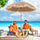 Summit Supplies - 7.2 Feet Patio Thatched Tiki Umbrella Hawaiian Hula Beach Umbrella