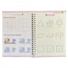 BOMING - Reusable Magic Copybook Drawing Toys Pen Control Training Writing for Children 3D Magic Notebook Writing Lettering Calligraphy Notebooks