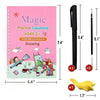 BOMING - Reusable Magic Copybook Drawing Toys Pen Control Training Writing for Children 3D Magic Notebook Writing Lettering Calligraphy Notebooks