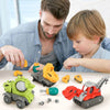 SHENGLONG - 5 Pack Take Apart Dinosaur Set with Electric Drill, Construction Building Toy for Boys, Ideal Xmas Birthday Gift