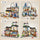 SHENGLONG - 4 PACK Brick Building Set for Kids, 2969 PCS Building Blocks Kit Japanese Street Building Toy Set Gift for 6-15 Years Old Kid and Adult
