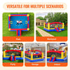 VEVOR Inflatable Bounce House, Outdoor High Quality Playhouse Trampoline, Jumping Bouncer with Blower, Slide, and Storage Bag, Family Backyard Bouncy Castle, for Kid Ages 3â€“10 Years, 177x173x80 inch