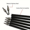 inQ Boutique - 31.5-inch targeted hunting arrows, suitable for compound, anti bending, and British longbows, with detachable tips (12pack)