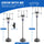 Yeah Depot - Portable Basketball Hoop System Stand Height Adjustable 7.5ft - 9.2ft with 32 Inch Backboard and Wheels for Youth Adults Indoor Outdoor Basketball Goal