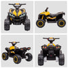 Yeah Depot - 12V Kids ATV Quad Car with Forward & Backward Function, Four Wheeler for Kids with Wear-Resistant Wheels, Music, Electric Ride-on ATV for Toddlers Ages 3+ Years Old, Yellow