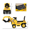 Yeah Depot - Kids Excavator Ride-on Pulling Cart with Sound Effects, Kids Digger Sit n Scoot Ride-on Toy for Toddler or Preschool Age with Under-Seat Storage, Treaded Wheels