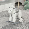Yeah Depot - Kids Plush Ride-On Rocking Horse with Bear Toy, Children Chair with Soft Plush Toy & Fun Realistic Sounds, White
