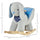 Yeah Depot - Kids Ride-On Rocking Horse Toy Bunny Rocker with Fun Play Music & Soft Plush Fabric for Children 18-36 Months