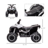 Yeah Depot - 12V Kids ATV Quad Car with Forward & Backward Function, Four Wheeler for Kids with Wear-Resistant Wheels, Music, Electric Ride-on ATV for Toddlers Ages 3+ Years Old, White