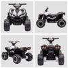 Yeah Depot - 12V Kids ATV Quad Car with Forward & Backward Function, Four Wheeler for Kids with Wear-Resistant Wheels, Music, Electric Ride-on ATV for Toddlers Ages 3+ Years Old, White