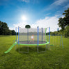 Yeah Depot - 12FT Trampoline with Slide and Swings, ASTM Approved Large Recreational Trampoline with Basketball Hoop and Ladder,Outdoor Backyard Trampoline with Net, Capacity for Kids and Adults