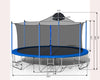 Yeah Depot - 14FT Trampoline for Adults & Kids with Basketball Hoop, Outdoor Trampolines w/Ladder and Safety Enclosure Net for Kids and Adults,Double-side Color cover