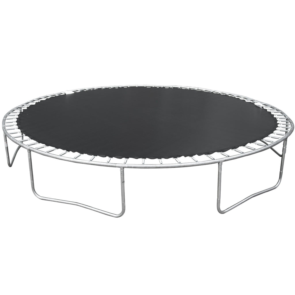 Yeah Depot - 14FT Trampoline for Adults & Kids with Basketball Hoop, Outdoor Trampolines w/Ladder and Safety Enclosure Net for Kids and Adults,Double-side Color cover