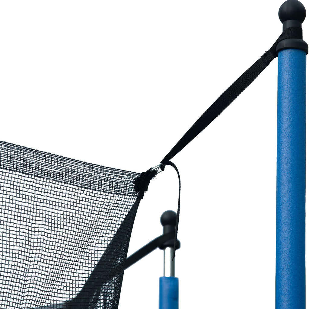 Yeah Depot - 14FT Trampoline for Adults & Kids with Basketball Hoop, Outdoor Trampolines w/Ladder and Safety Enclosure Net for Kids and Adults,Double-side Color cover