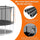 Yeah Depot - 16FT Trampoline with Safety Enclosure Net, Outdoor Trampoline with Heavy Duty Jumping Mat and Spring Cover Padding for Kids and Adults