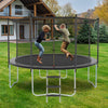 Yeah Depot - 16FT Trampoline with Safety Enclosure Net, Outdoor Trampoline with Heavy Duty Jumping Mat and Spring Cover Padding for Kids and Adults