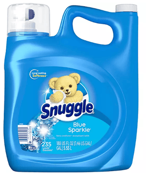 Snuggle Liquid Fabric Softener, Blue Sparkle (188 fl. oz., 235 loads)