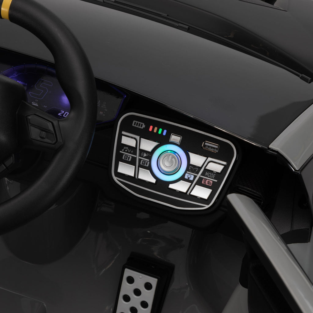 Yeah Depot - 24V Battery Powered Ride On Car for Kids, Licensed Lamborghini, Remote Control Toy Vehicle with Music Player, LED Light, 2 Driving Modes