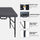 Yeah Depot - 4ft Portable Folding Table Indoor&Outdoor Maximum Weight 135KG Foldable Table for Camping Black