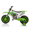 Yeah Depot - 12V Kids Ride on Toy Motorcycle, Electric Motor Toy Bike with Training Wheels for Kids 3-6, Green