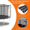 Yeah Depot - 10FT Trampoline with Safety Enclosure Net, Outdoor Trampoline with Heavy Duty Jumping Mat and Spring Cover Padding for Kids and Adults
