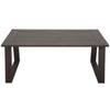 Yeah Depot - Colorado Outdoor Patio Furniture - Brown Cast Aluminum Modern Rectangular Coffee Table