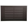 Yeah Depot - Colorado Outdoor Patio Furniture - Brown Cast Aluminum Modern Rectangular Coffee Table