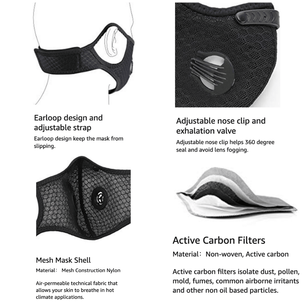 JupiterGear Performance Sports Personal Protective Face Mask