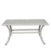 Yeah Depot - 22x42 Inch Patio Standard Coffee Table, Ashen Wheat