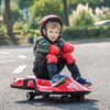 Yeah Depot - 24V Kids Ride On Electric scooter w/ helmet knee pads,24v ride on toy for kids,Spray function,2WD 400w wheel-hub motor,5.59-6.84MPH,Gravity Steering,Use for 1-2 hours,Exercise your child age 6+.