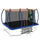 Yeah Depot - 8X14FT Outdoor Square Trampolines for Kids Adults Long Rectangular Tumbling Trampoline