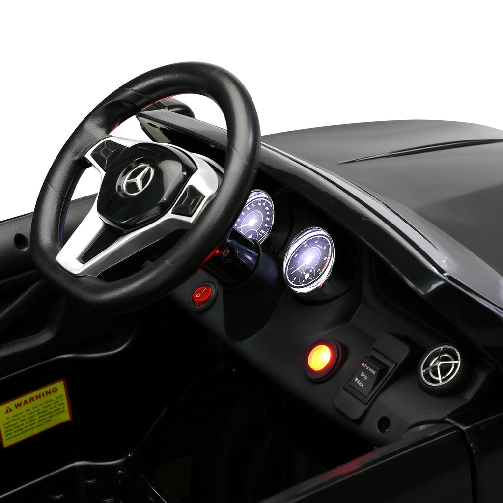 Yeah Depot - Licensed Mercedes Benz AMG 6V Kids Ride On Electric Car with Remote Control, Story Education AUX, Black