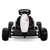 Yeah Depot - Electric GoKart Pro, Kids Racing Car, Outdoor Ride On Toy with MP3 for Kids Aged 4-16, Black and White