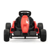 Yeah Depot - 24V Electric Kids Go Kart, Battery Powered Outdoor Ride On Toy w/ 5 mph Max Speed, Music, Horn, Power Display, Protectors, Red and Black