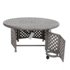 Yeah Depot - Cast Aluminum Propane Gas Firepit Table, Chat Height