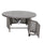Yeah Depot - Cast Aluminum Propane Gas Firepit Table, Chat Height