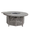 Yeah Depot - Cast Aluminum Propane Gas Firepit Table, Chat Height