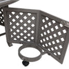 Yeah Depot - Cast Aluminum Propane Gas Firepit Table, Chat Height