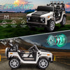 Yeah Depot - 12v7a 30w*2 Four-wheel drive leather seat one button start,forward and backward, high and low speed, music, front light, power display, two doors can open, 2.4G R/C, seat belt four wheel absorber