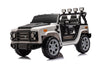 Yeah Depot - 12v7a 30w*2 Four-wheel drive leather seat one button start,forward and backward, high and low speed, music, front light, power display, two doors can open, 2.4G R/C, seat belt four wheel absorber
