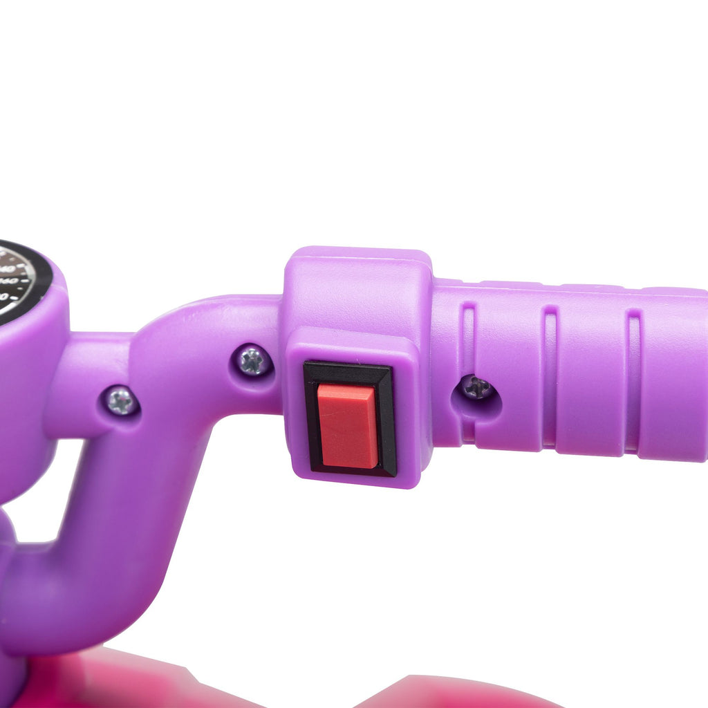 Yeah Depot - Kids Ride-on ATV, 6V Battery Powered Electric Quad Car with Music, LED Lights and Spray Device, 4 Wheeled Ride-on Toy for Toddlers Age 3-5, Rose Red