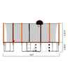 Yeah Depot - 16FT Trampoline with Basketball Hoop pump and Ladder(Inner Safety Enclosure) with soccer goal orange