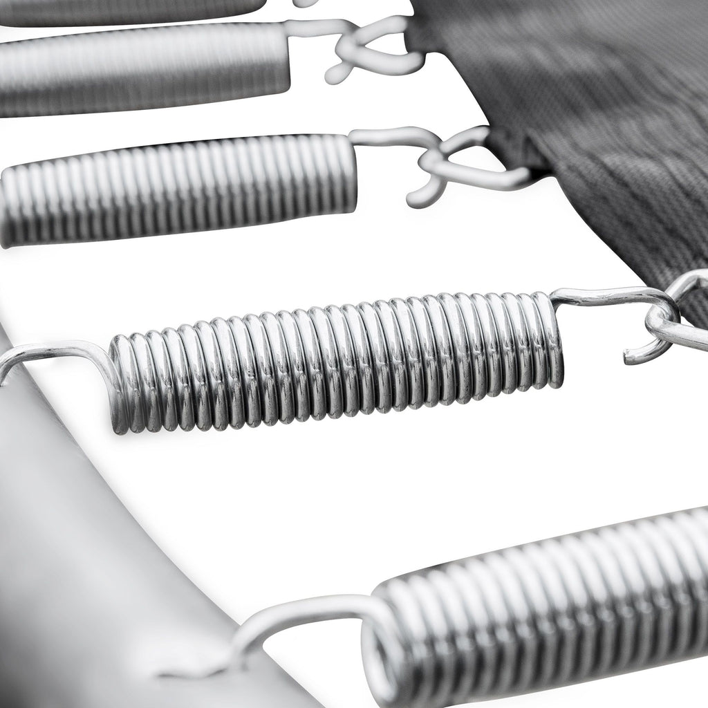 Yeah Depot - 15FT Trampoline with Basketball Hoop Inflator and Ladder(Inner Safety Enclosure) Blue