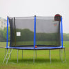 Yeah Depot - 15FT Trampoline with Basketball Hoop Inflator and Ladder(Inner Safety Enclosure) Blue