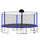 Yeah Depot - 16FT Trampoline with Basketball Hoop pump and Ladder(Inner Safety Enclosure) with soccer goal blue