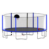 Yeah Depot - 16FT Trampoline with Basketball Hoop pump and Ladder(Inner Safety Enclosure) with soccer goal blue